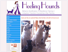 Tablet Screenshot of heelinghounds.com